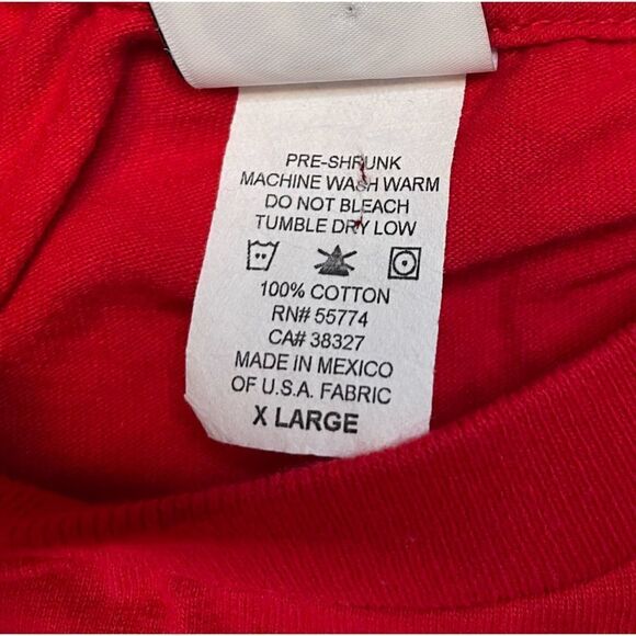 VINTAGE T&C Surf Designs I Not Late I Stay On Hawaiian Time Men XL Red - Picture 7 of 8